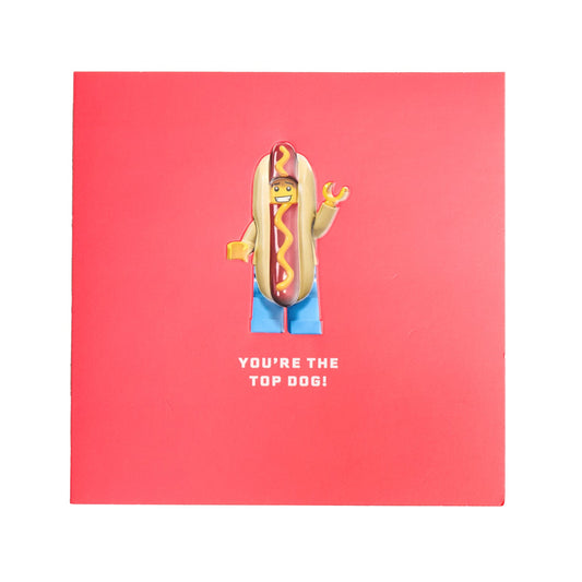 Greeting Card - You're the Top Dog - Thiệp Chúc Mừng LEGO Chính Hãng