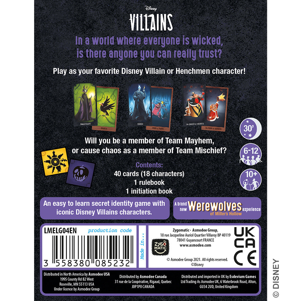 Disney Villains: Gathering of the Wicked - Board Game ẩn vai kịch tính - Zygomatic