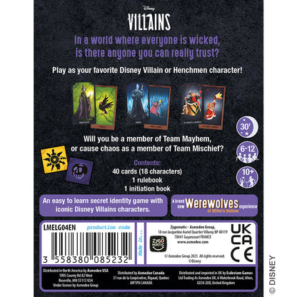 Disney Villains: Gathering of the Wicked - Board Game ẩn vai kịch tính - Zygomatic