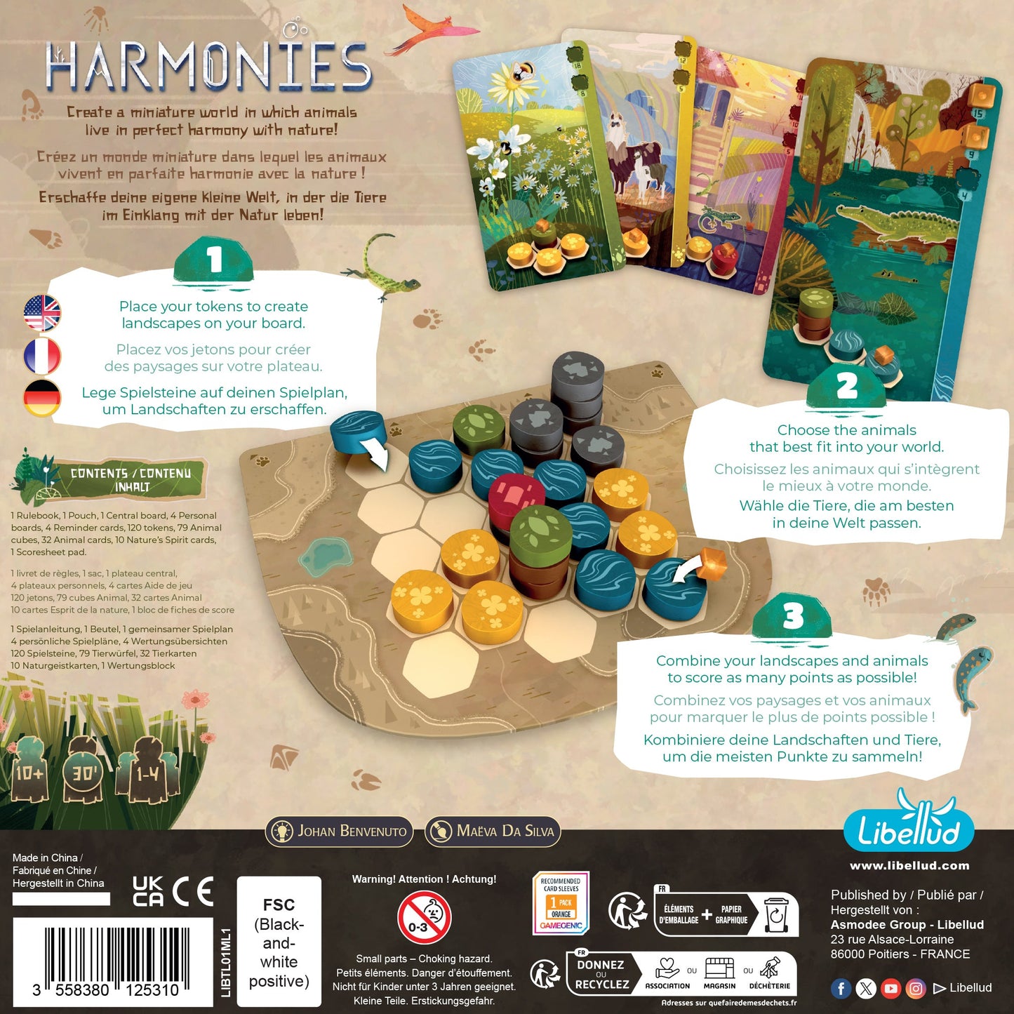 Harmonies Board Game - Trò chơi chiến thuật xây dựng hệ sinh thái - Libellud