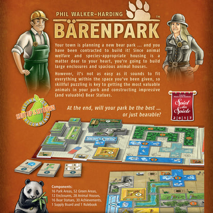 Barenpark Board Game - Trò chơi Chiến thuật Xây dựng Công viên Gấu - Lookout Games