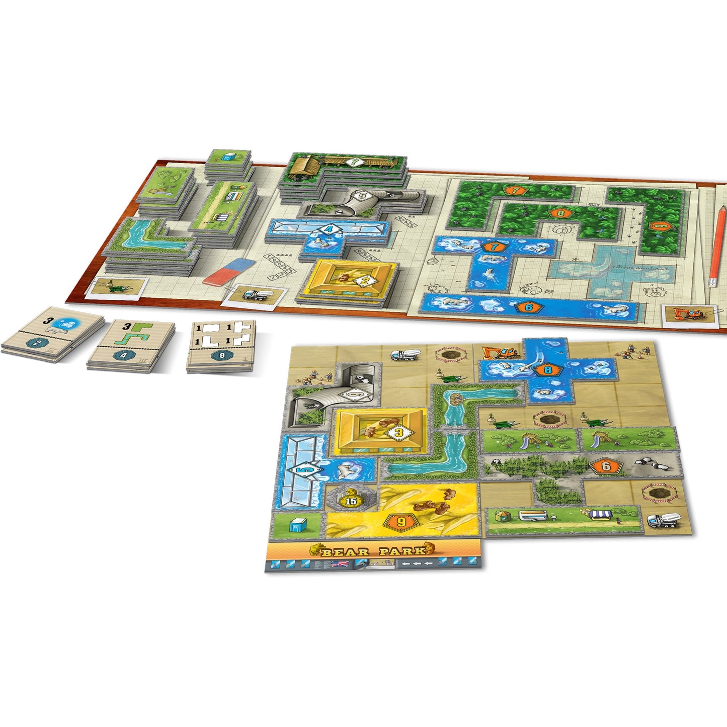 Barenpark Board Game - Trò chơi Chiến thuật Xây dựng Công viên Gấu - Lookout Games