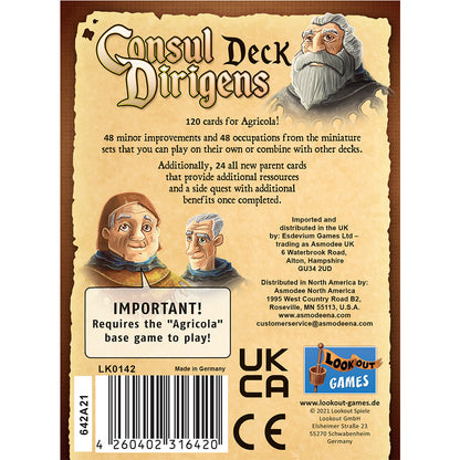 Agricola Board Game - Consul Dirigens Deck Expansion - Bản mở rộng thẻ bài - Lookout Games