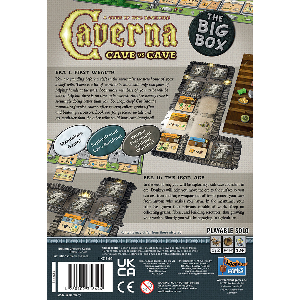 Caverna: Cave vs. Cave - The Big Box - Board game chiến thuật 2 người - Lookout Games
