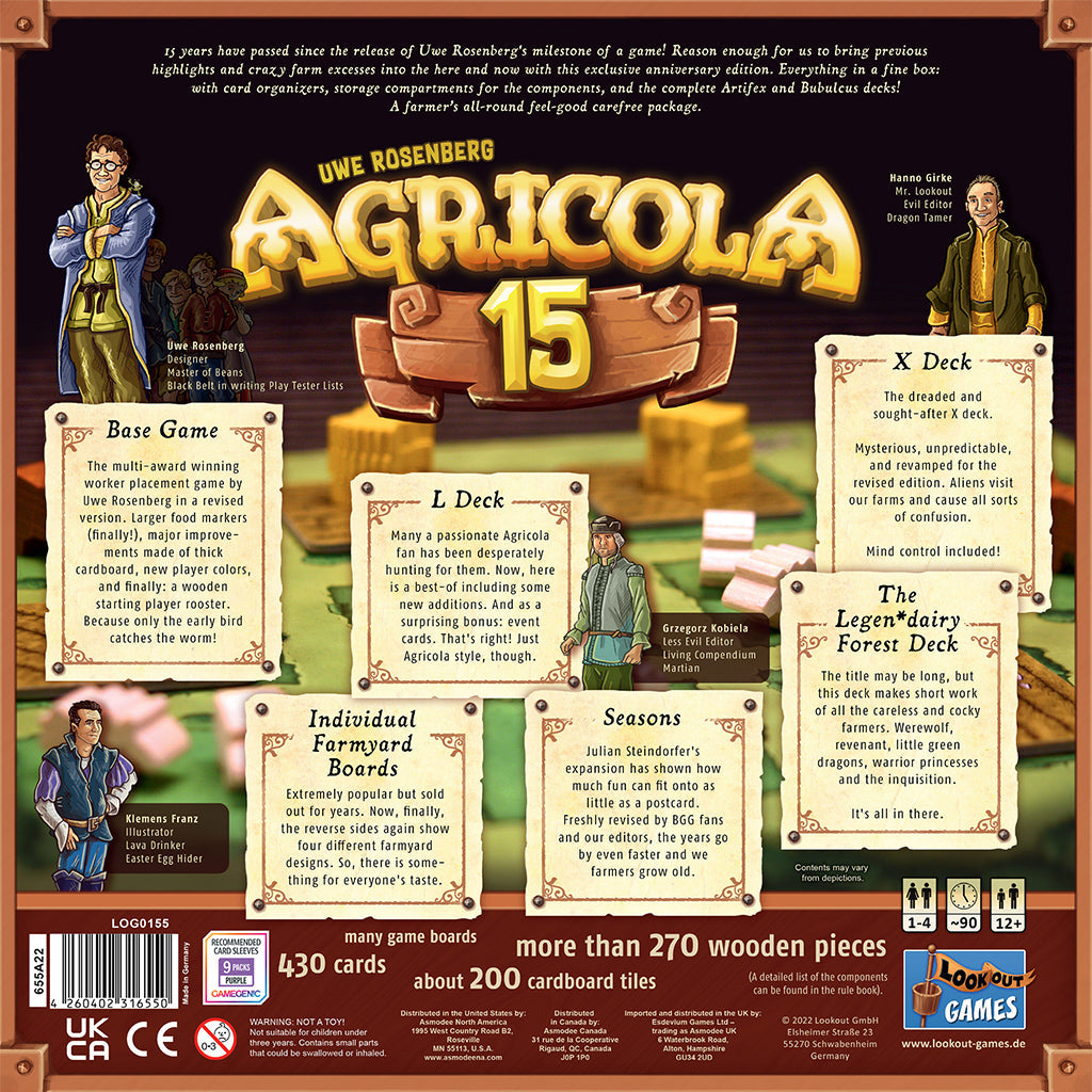 Agricola 15th Anniversary Box - Board Game Chiến Thuật Cao Cấp - Lookout Games