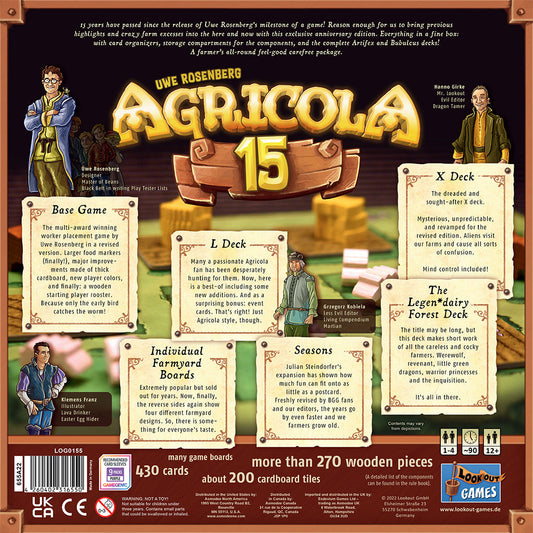Agricola 15th Anniversary Box - Board Game Chiến Thuật Cao Cấp - Lookout Games