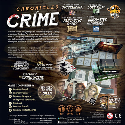 Chronicles of Crime - Board Game Thám Tử Điều Tra Hợp Tác - Lucky Duck Games