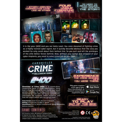 Chronicles of Crime: 2400 - Trò chơi trinh thám Cyberpunk - Lucky Duck Games