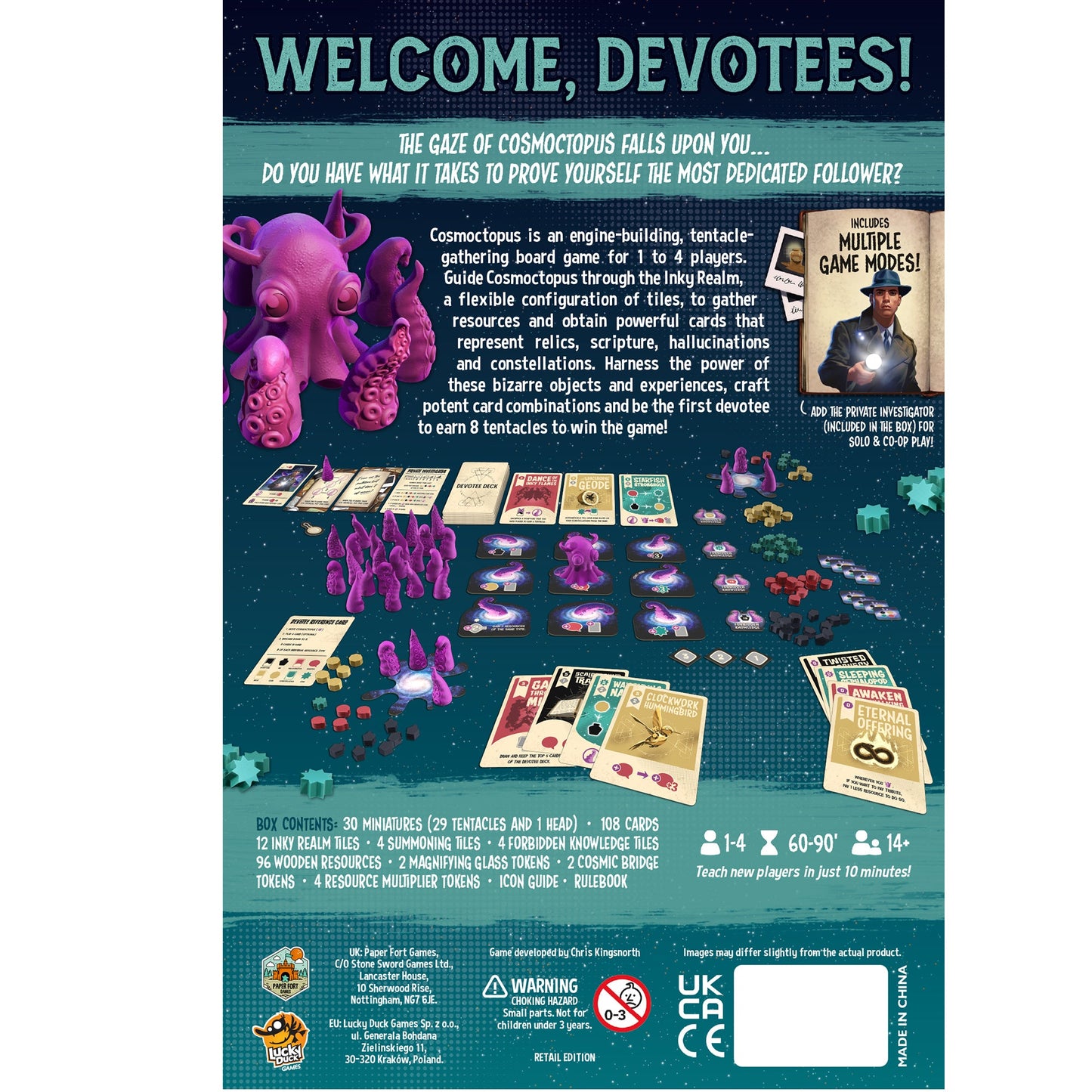 Cosmoctopus - Trò Chơi Board Game Chiến Thuật Engine-Building - Lucky Duck Games