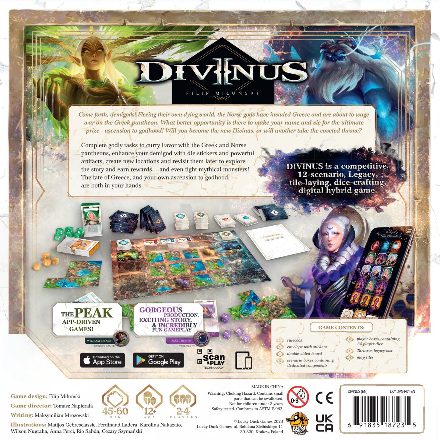 Divinus Board Game - Trò chơi Legacy Chiến thuật Thần thoại - Lucky Duck Games