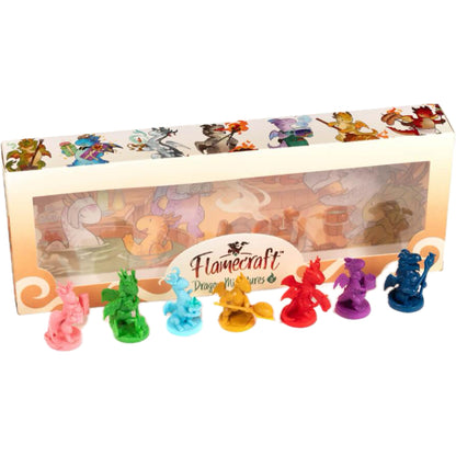 Flamecraft - Dragon Miniatures Series 2 - Bộ 7 mô hình rồng nâng cấp - Lucky Duck Games