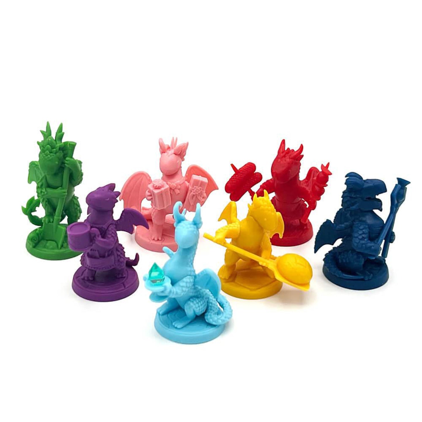 Flamecraft - Dragon Miniatures Series 2 - Bộ 7 mô hình rồng nâng cấp - Lucky Duck Games