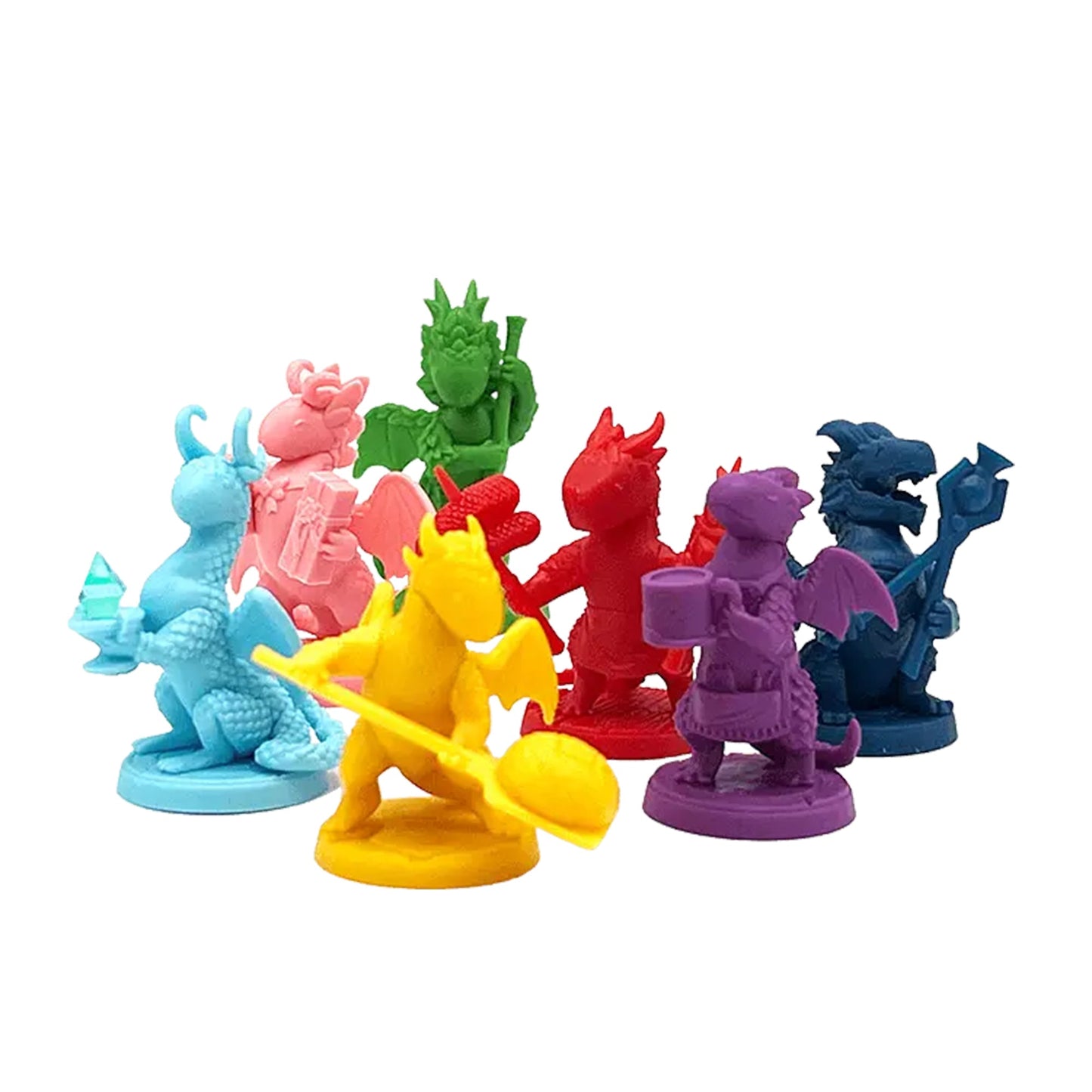 Flamecraft - Dragon Miniatures Series 2 - Bộ 7 mô hình rồng nâng cấp - Lucky Duck Games