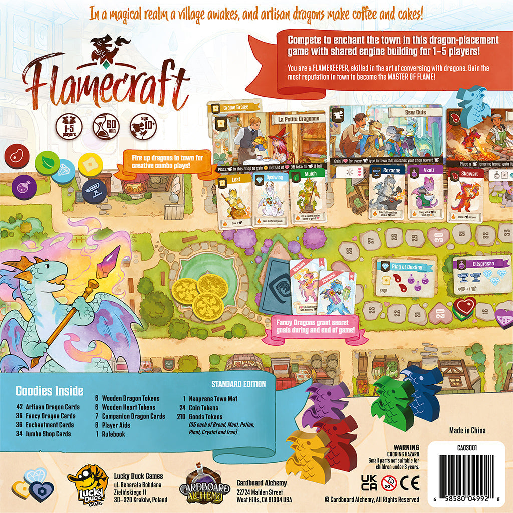 Flamecraft - Trò chơi board game xây dựng thành phố rồng - Lucky Duck Games