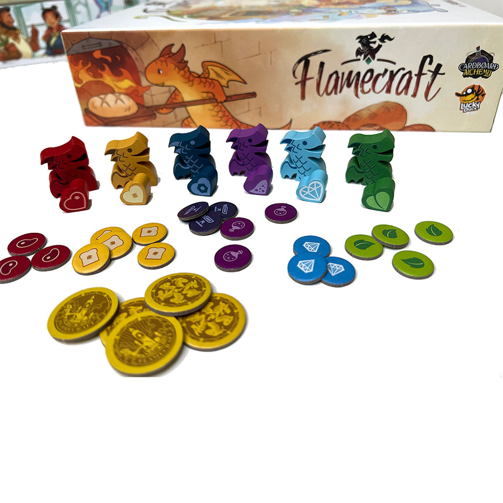 Flamecraft - Trò chơi board game xây dựng thành phố rồng - Lucky Duck Games