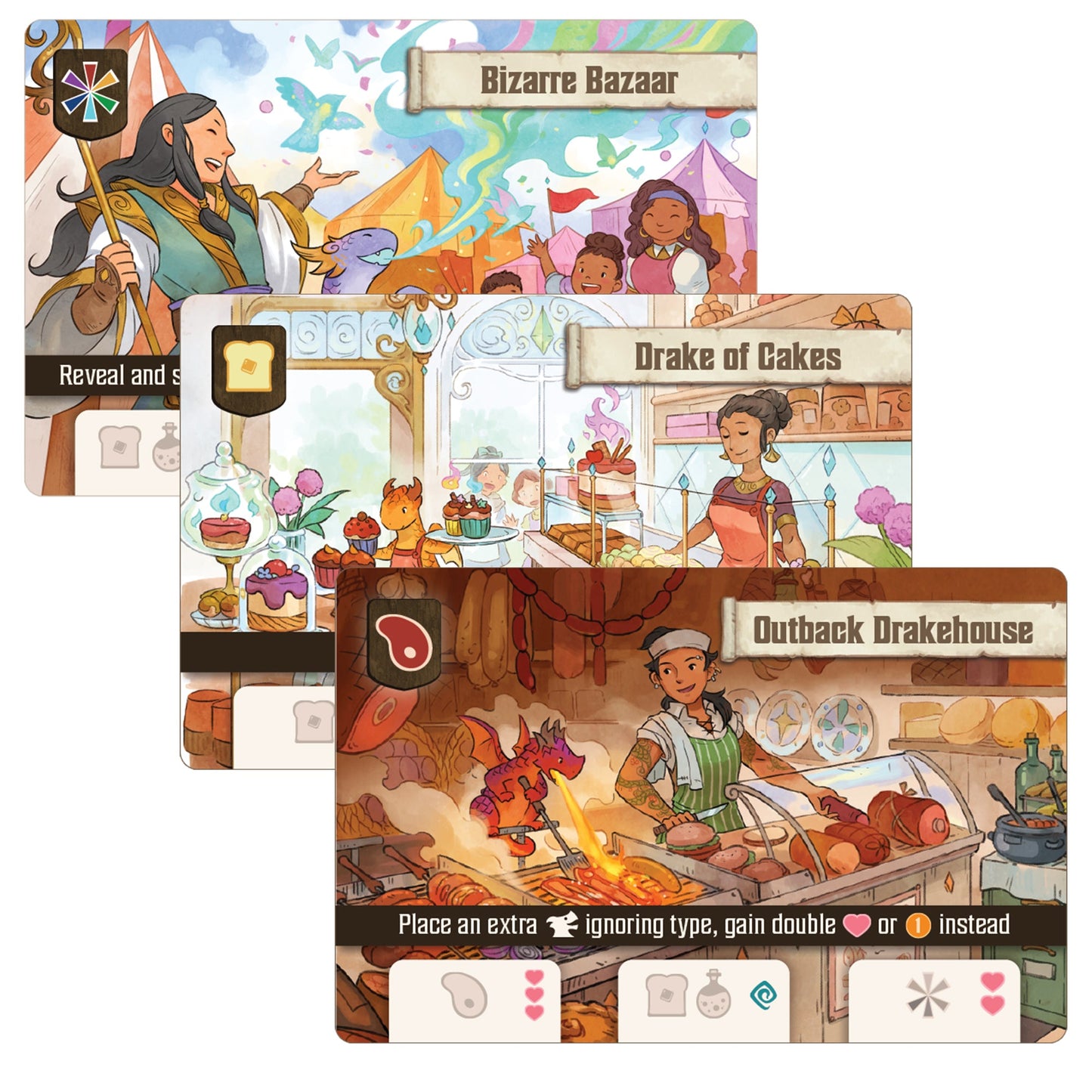 Flamecraft - Trò chơi board game xây dựng thành phố rồng - Lucky Duck Games