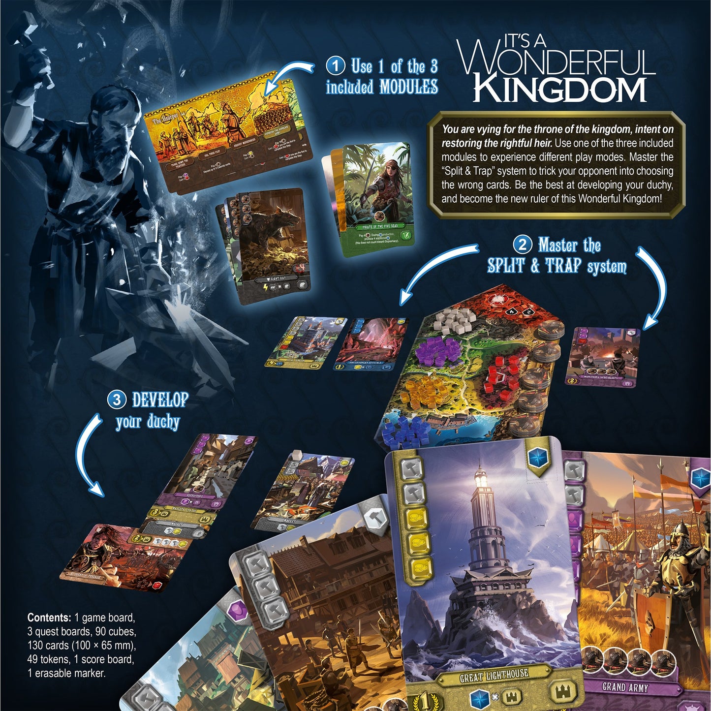 It's a Wonderful Kingdom - Trò Chơi Board Game Chiến Thuật Soạn Bài - Lucky Duck Games