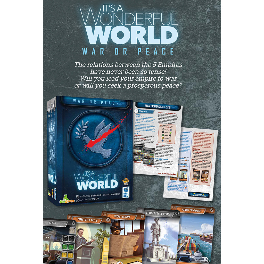 It's a Wonderful World: War or Peace Expansion - Story Campaign | Bản Mở Rộng Board Game Chiến Thuật | Lucky Duck Games