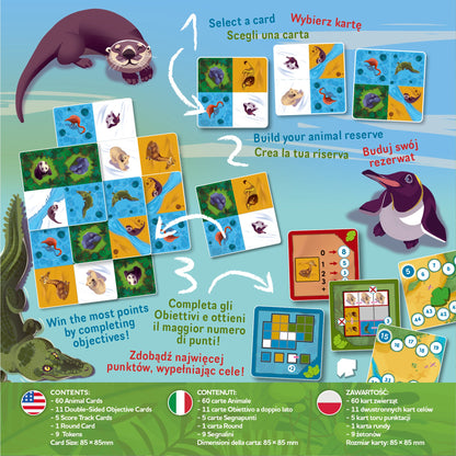 Nimalia: Animal Sanctuary Design Game - Board Game Quy Hoạch Khu Bảo Tồn - Lucky Duck Games