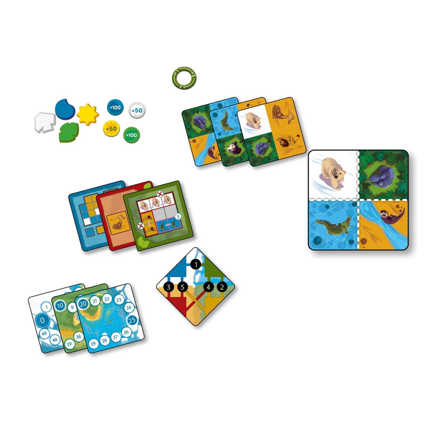 Nimalia: Animal Sanctuary Design Game - Board Game Quy Hoạch Khu Bảo Tồn - Lucky Duck Games