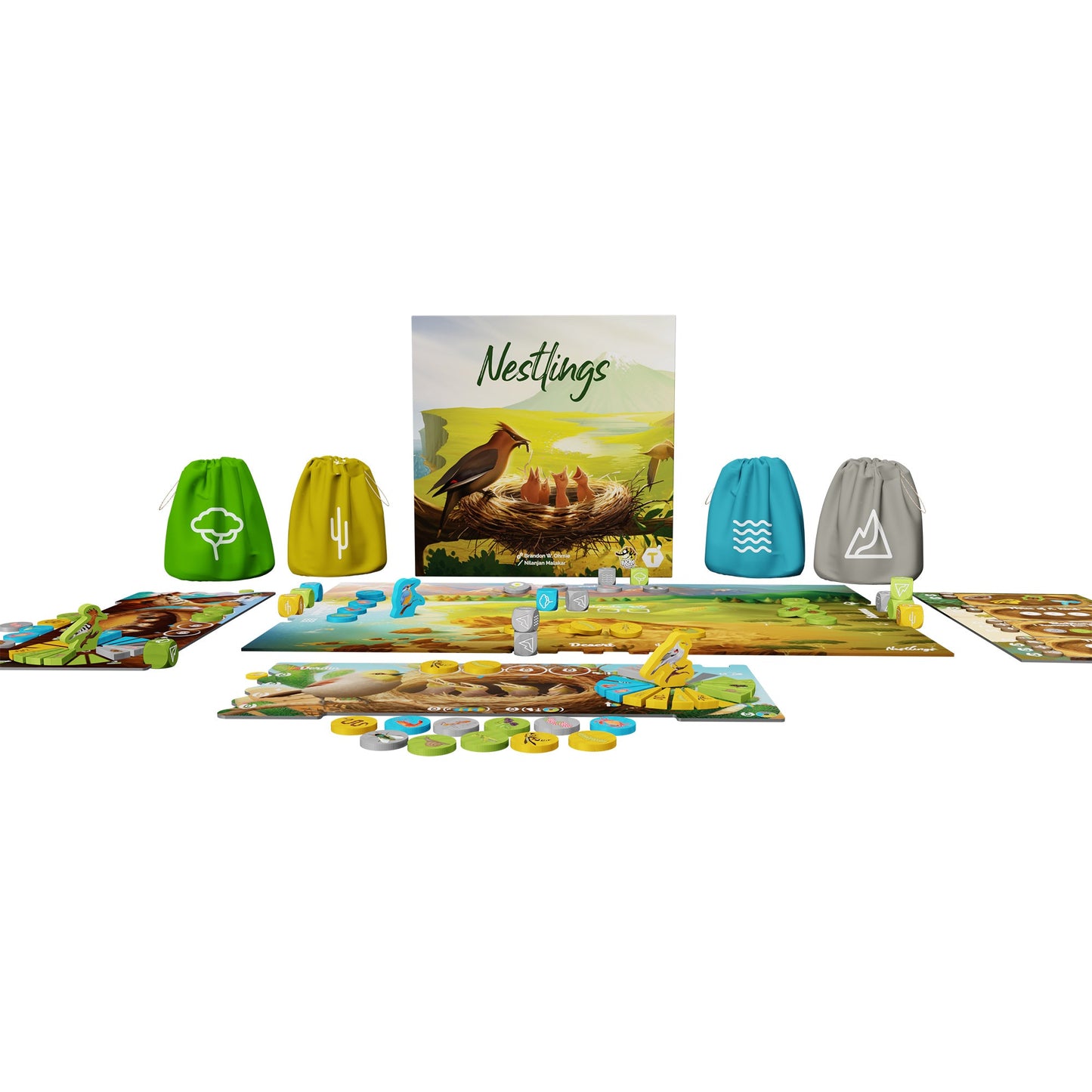 Nestlings Board Game - Trò chơi Chiến thuật Xây tổ Chim - Lucky Duck Games