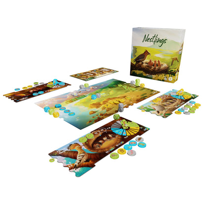 Nestlings Board Game - Trò chơi Chiến thuật Xây tổ Chim - Lucky Duck Games