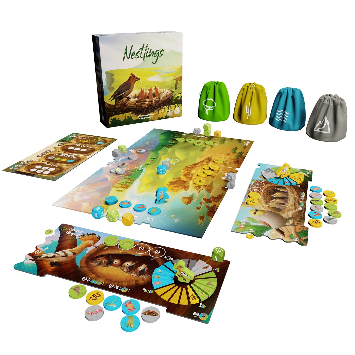 Nestlings Board Game - Trò chơi Chiến thuật Xây tổ Chim - Lucky Duck Games
