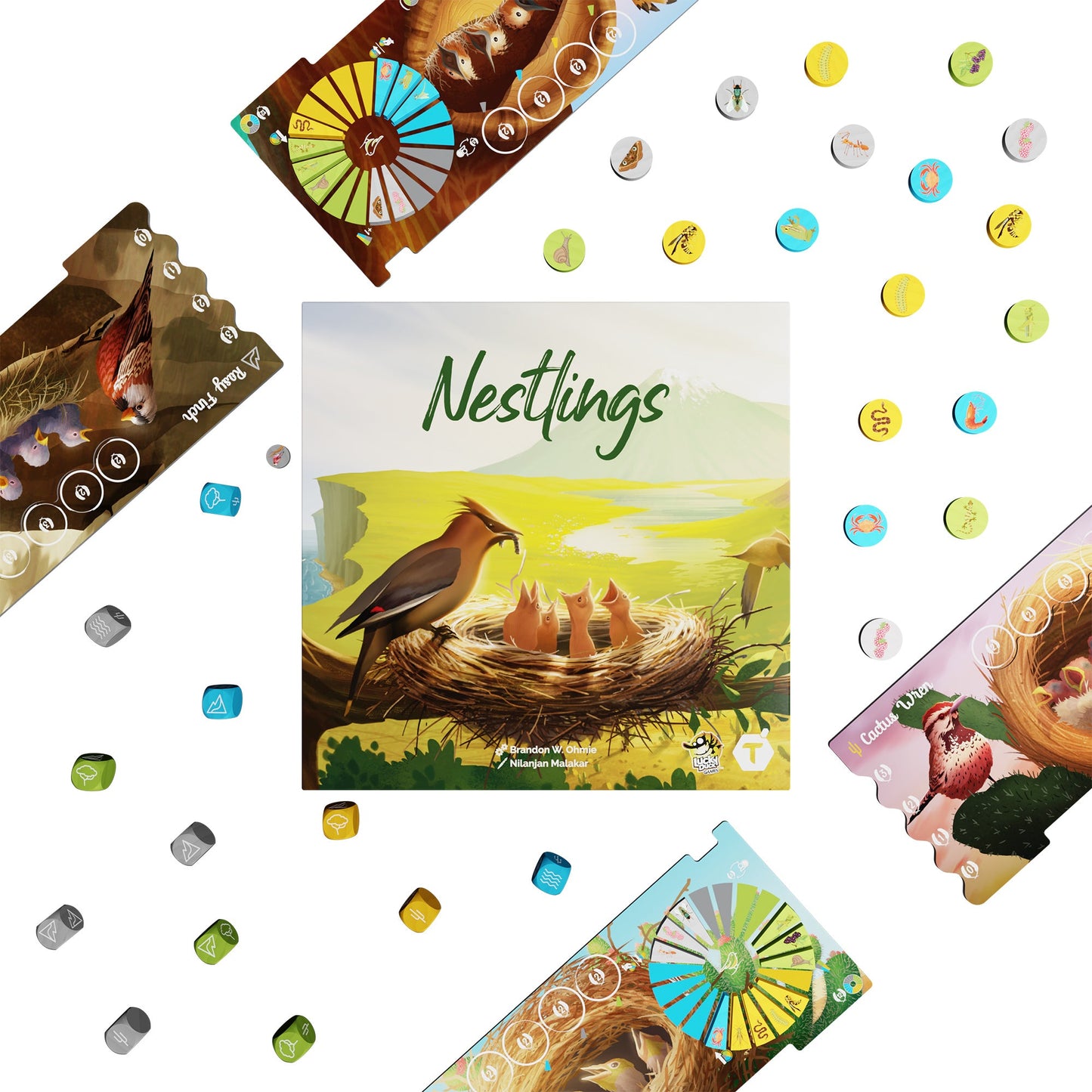 Nestlings Board Game - Trò chơi Chiến thuật Xây tổ Chim - Lucky Duck Games