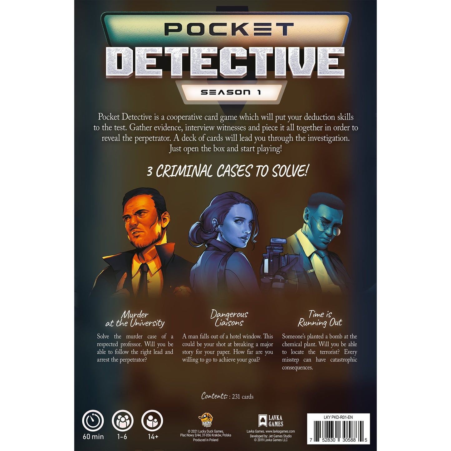 Pocket Detective: Season One - Board Game Trinh Thám Suy Luận - Lucky Duck Games