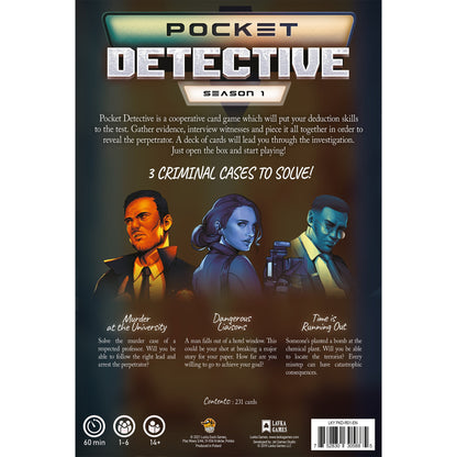 Pocket Detective: Season One - Board Game Trinh Thám Suy Luận - Lucky Duck Games