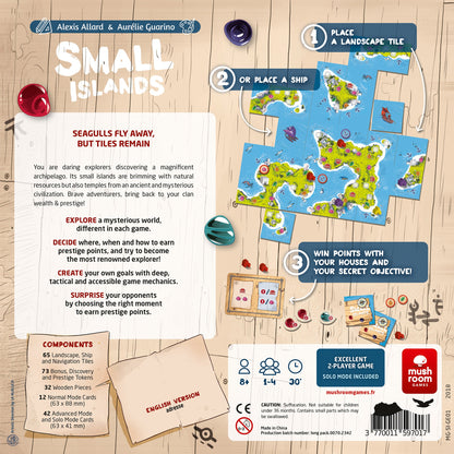 Small Islands: Tile-Placement Adventure with Rich Exploration - Board Game Đặt Gạch Thám Hiểm - Lucky Duck Games