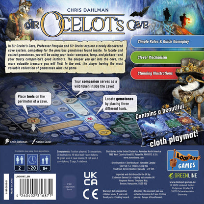 Sir Ocelot's Cave Board Game | Trò Chơi Thám Hiểm Hang Động | Lookout Games