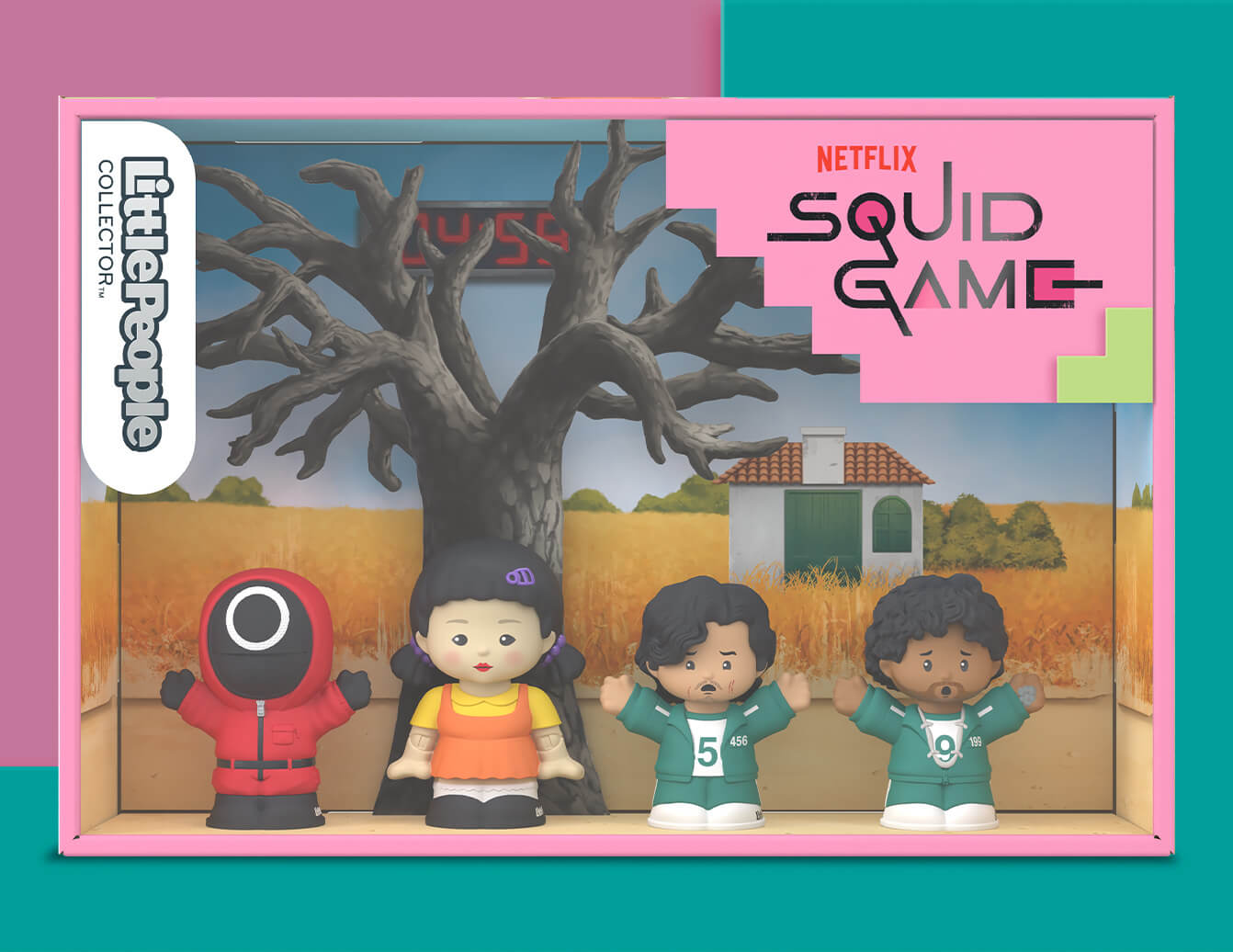 Little People Collector Squid Game Set - Bộ Hình Nhân Vật Sưu Tầm Cao Cấp - Mattel HYC41