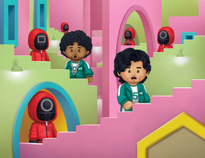 Little People Collector Squid Game Set - Bộ Hình Nhân Vật Sưu Tầm Cao Cấp - Mattel HYC41