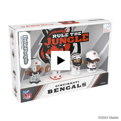 Little People Collector Cincinnati Bengals Alternate Jersey Figure Set - Bộ Mô Hình Cầu Thủ NFL Sưu Tầm Mattel Mattel - ảnh 3