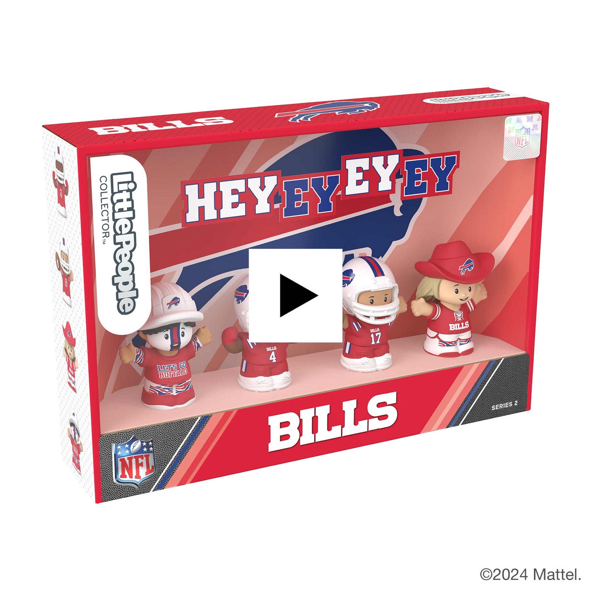 Little People Collector Buffalo Bills Alternate Jersey Figure Set - Bộ Mô Hình Sưu Tầm NFL Mattel Creations - Hình ảnh bổ sung 9