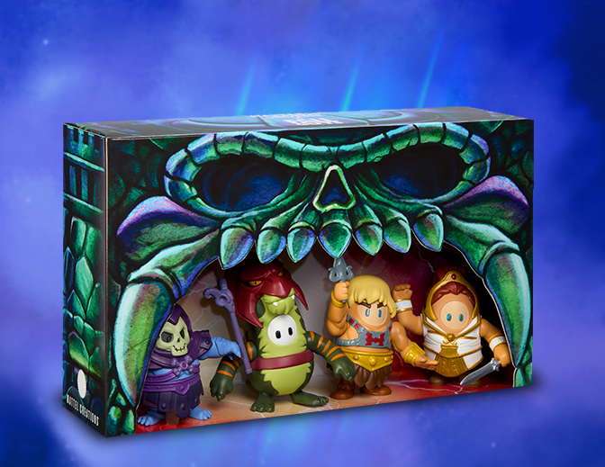Fall Guys x Masters of the Universe 4-Pack - Bộ 4 Mô Hình Nhân Vật Sưu Tầm Mattel
