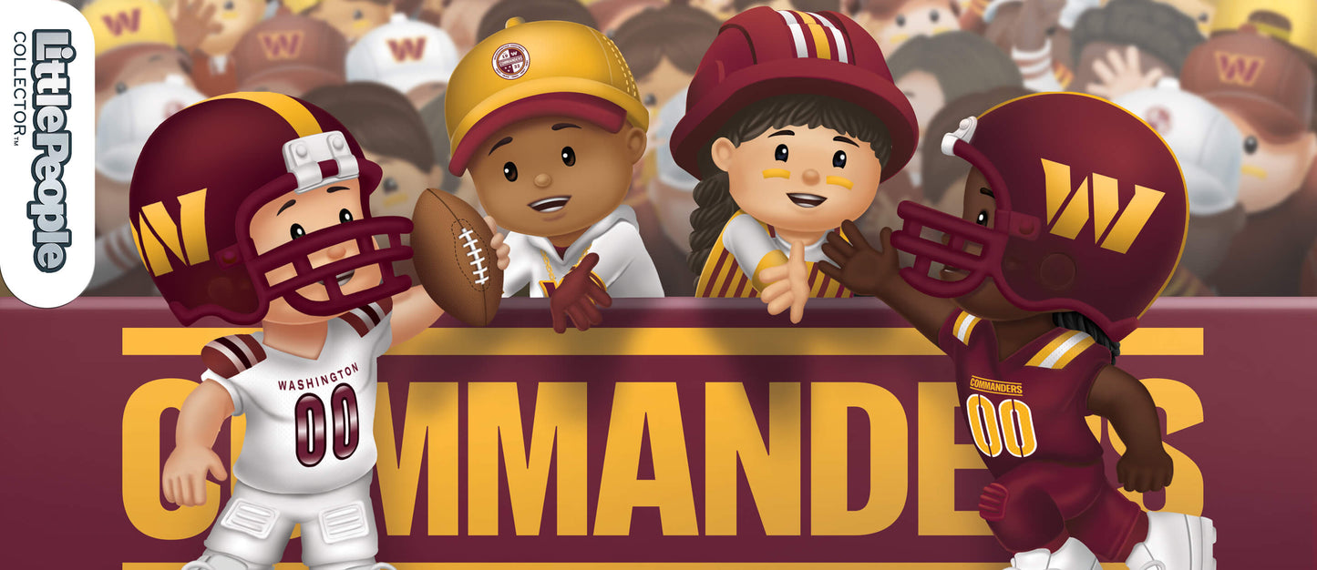 Little People Collector x NFL Washington Commanders Set - Bộ Mô Hình Sưu Tầm Thể Thao NFL - Mattel Creations
