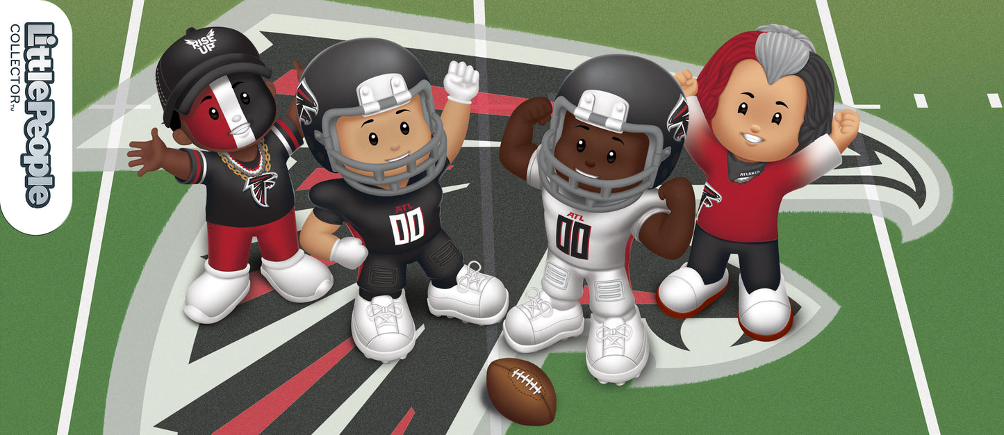 Little People Collector x NFL Atlanta Falcons Set - Bộ Mô Hình Nhân Vật Đồ Chơi Sưu Tầm - Mattel HNJ34