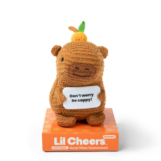 Lil Cheers Capybara – Thú Bông Len Móc Trang Trí – Relatable