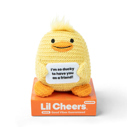 Lil Cheers Duck – Thú Nhồi Bông Crochet Tích Cực Relatable