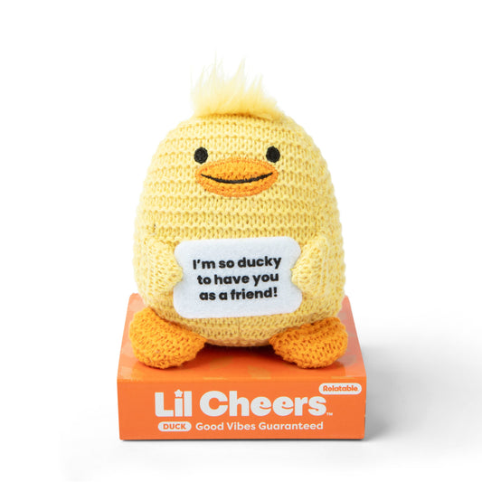 Lil Cheers Duck – Thú Nhồi Bông Crochet Tích Cực Relatable