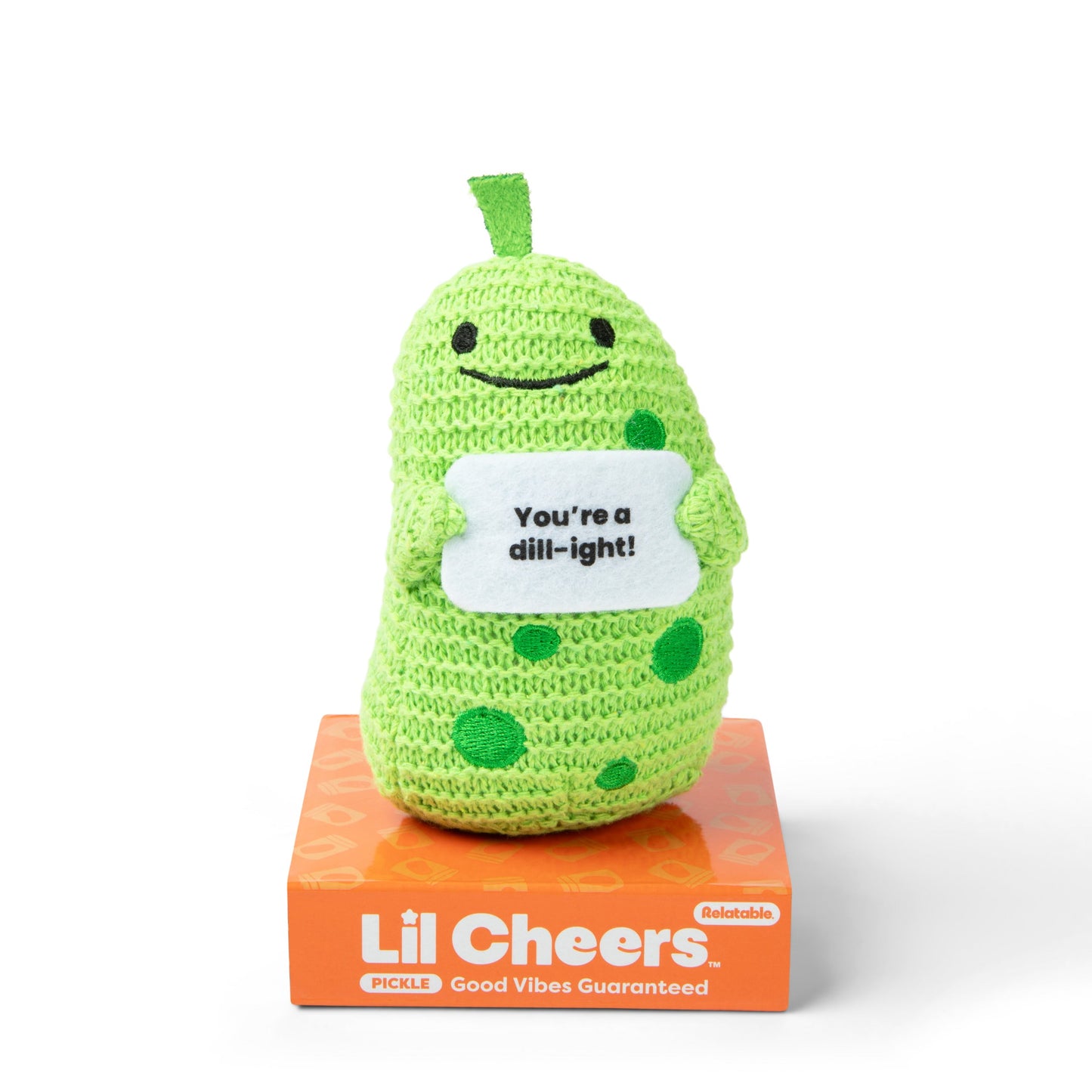 Lil Cheers Pickle – Thú Bông Len Crochet Quà Tặng Tích Cực Relatable - Hình ảnh sản phẩm