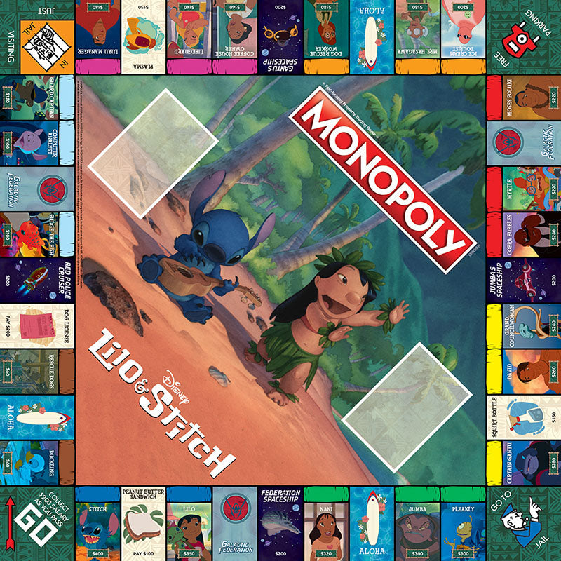 MONOPOLY®: Disney Lilo & Stitch - Cờ tỷ phú chủ đề Disney - The Op Games