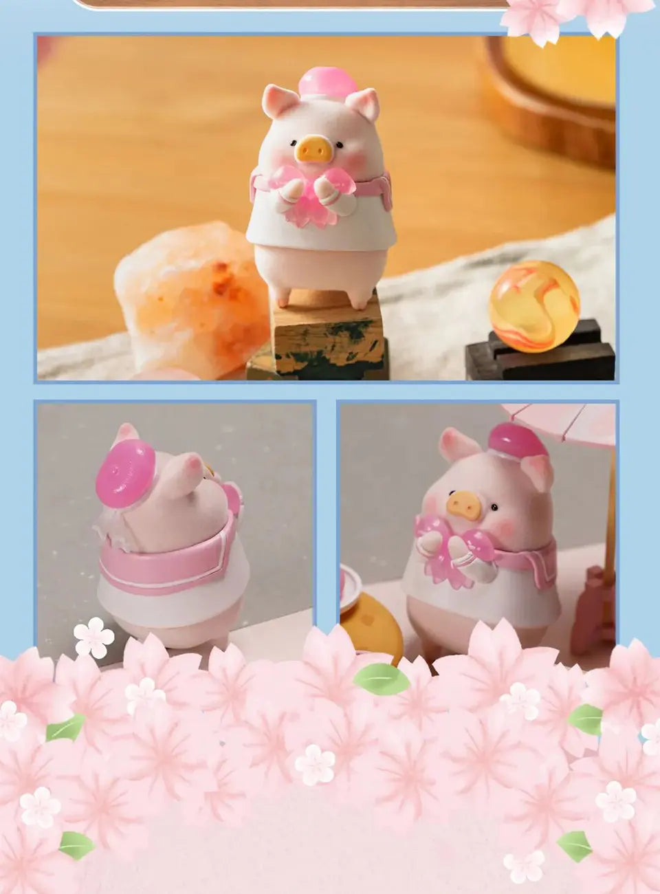 LULU THE PIGGY IN BLOOM SAKURA2 - Mô hình Blind Box Art Toy - 52TOYS