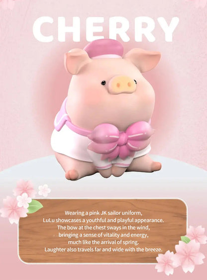 LULU THE PIGGY IN BLOOM SAKURA2 - Mô hình Blind Box Art Toy - 52TOYS
