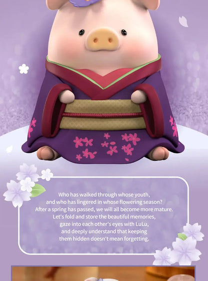 LULU THE PIGGY IN BLOOM SAKURA2 - Mô hình Blind Box Art Toy - 52TOYS