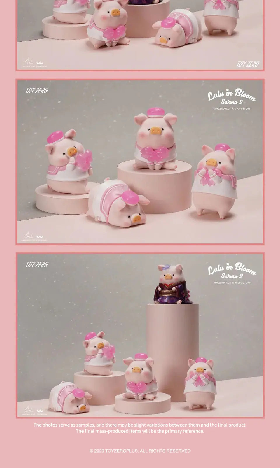 LULU THE PIGGY IN BLOOM SAKURA2 - Mô hình Blind Box Art Toy - 52TOYS
