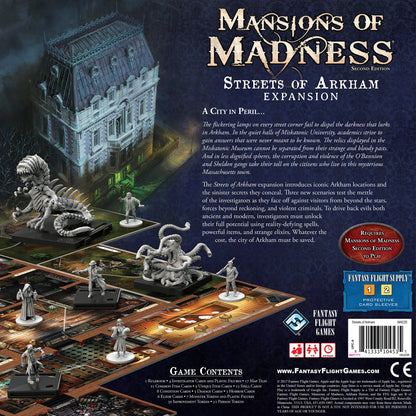 Mansions of Madness: Streets of Arkham Expansion - Bản Mở Rộng Board Game Kinh Dị - Fantasy Flight Games