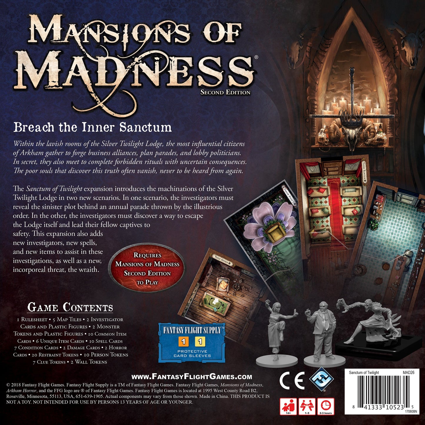 Mansions of Madness Sanctum of Twilight Expansion - Board Game Chiến Thuật Kinh Dị - Fantasy Flight Games